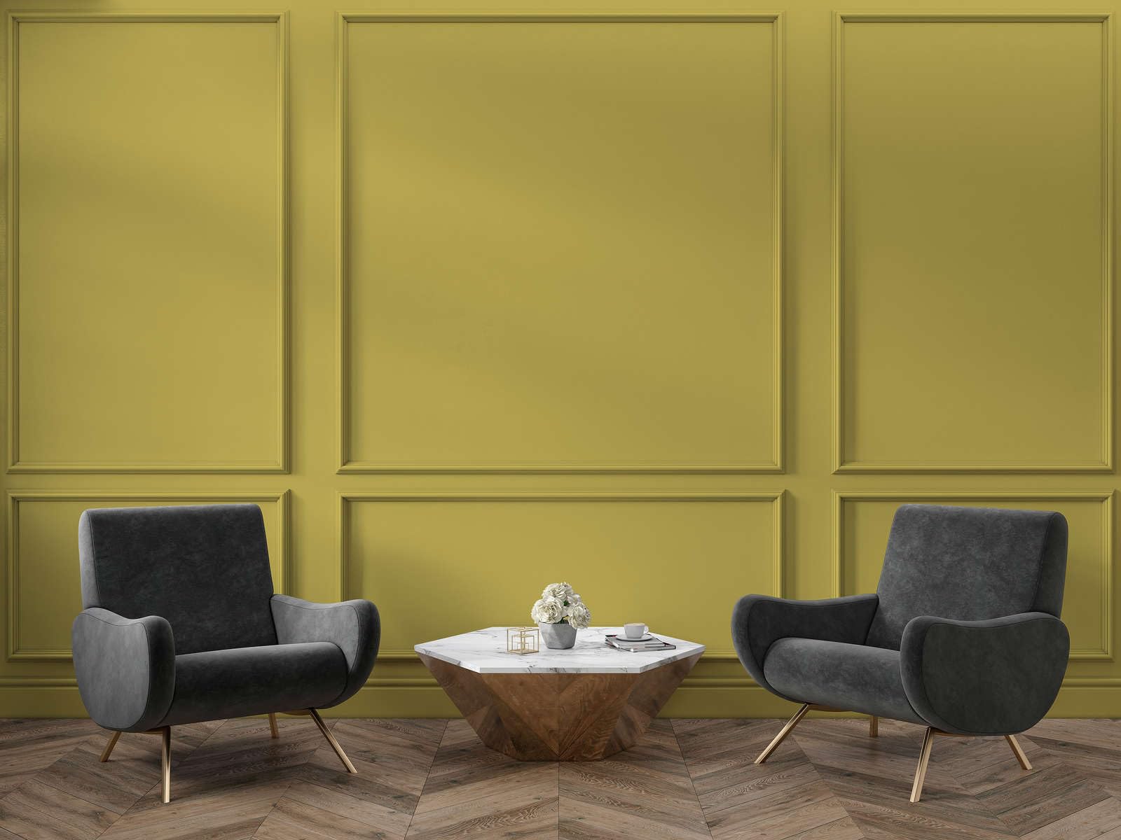 Pintura de emulsión líquida de lujo verde pistacho para interiores, 2,5 l