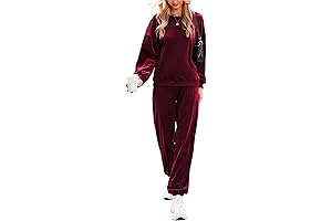 Beyove Warmup Suits Womens Velour Sweatsuits 2 Piece Tracksuit Sets