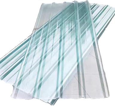 Clear Roof Sheet,1.5mm Corrugated Roofing Sheets,FRP Daylighting Plate,Flame Retardant/Rainproof/Anti-UV Garage Roofing Covers,Replacement Shed Panel,8/9/10/11/12/13 Pcs9 Pcs,0.9x0.9m/35x35in