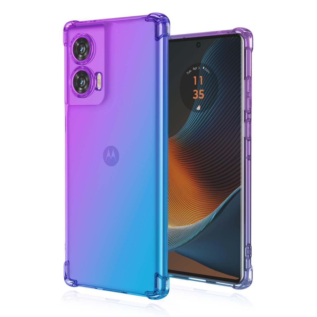 Custodia Per Motorola Moto Edge 50 Fusion - Cover Trasparente Antiurto, TPU Morbido, Protezione 360° - Foto 2