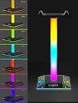 GIPOYENT RGB Lumières de support d'écoute, RGB Jeu Stand Light pour le bureau PC Accessoires casque de jeu, Meilleur cadeau pour mari, Enfants, Petit ami
