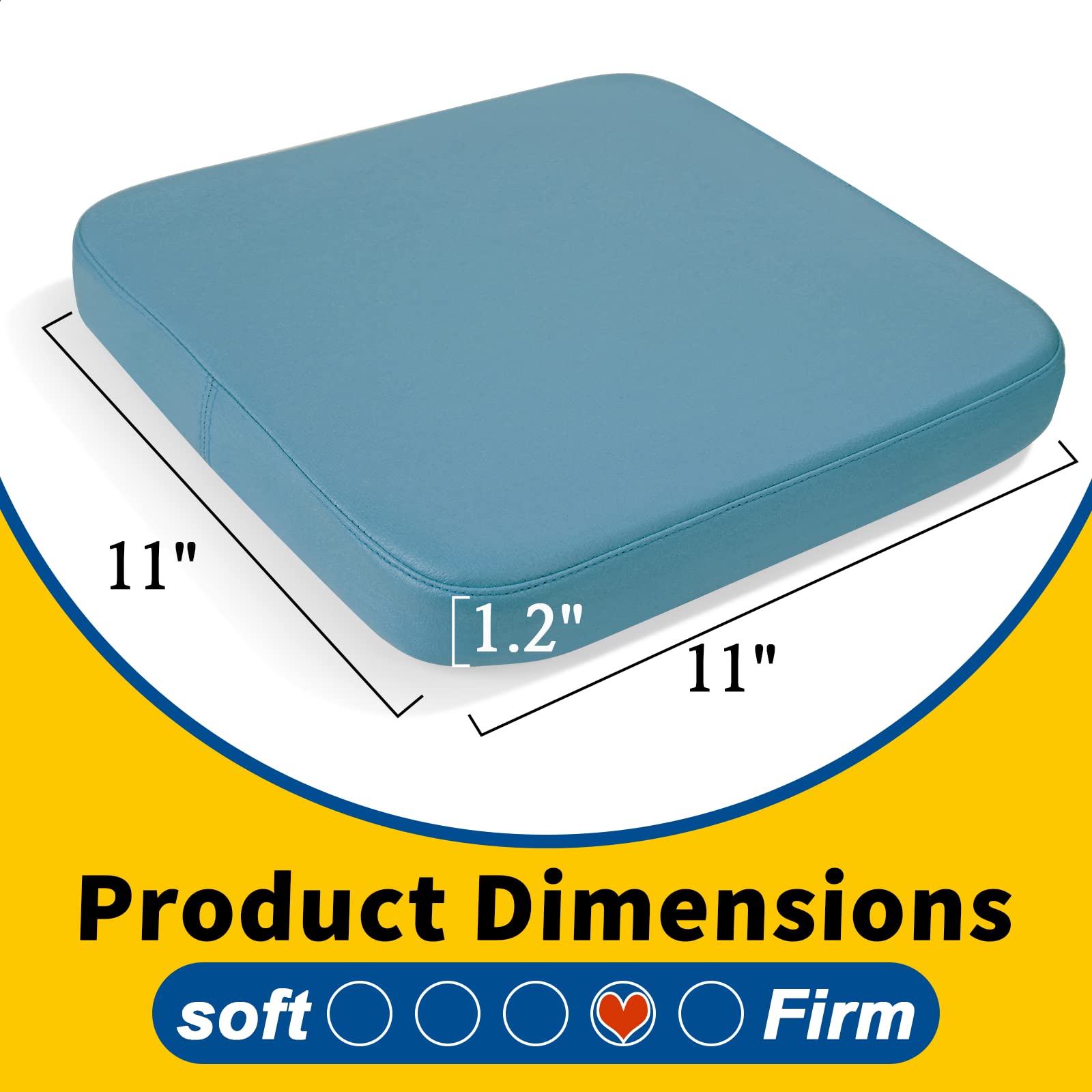 Modern Faux Leather Bar Stool Cushion Piece Leathaire Magnetic