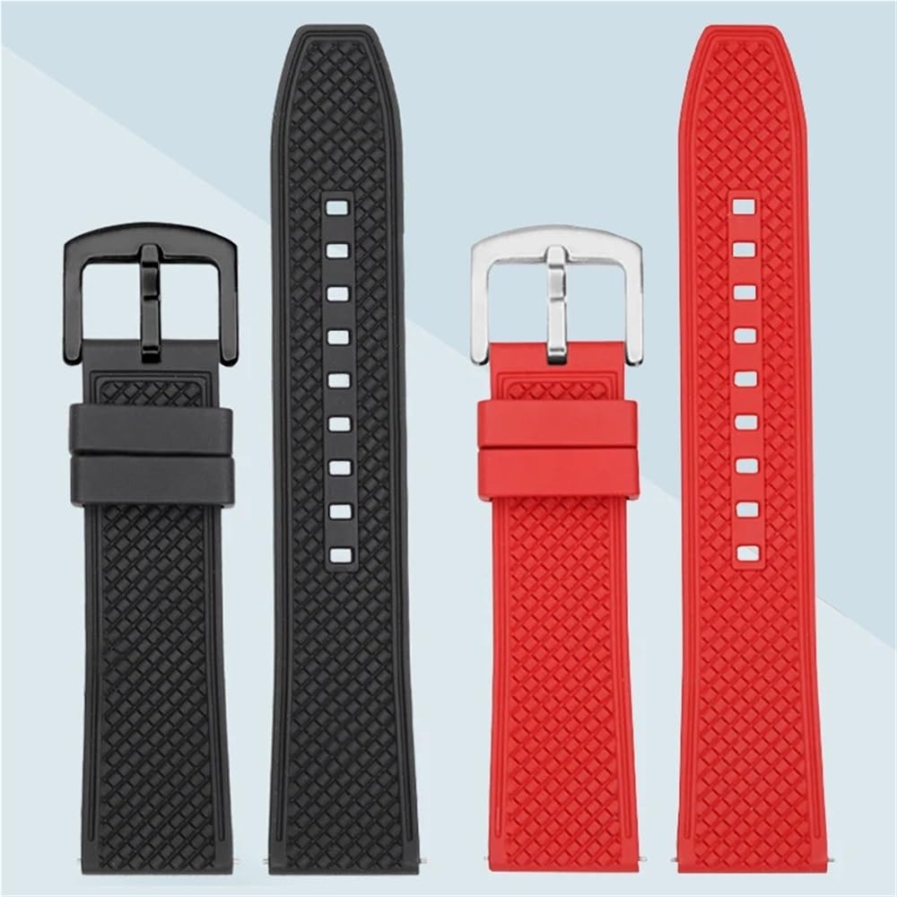 Bracelet En Silicone 22mm Pour Montre CIGA Design Série X - Remplacement Couleur Orange - Longueur 130+70mm