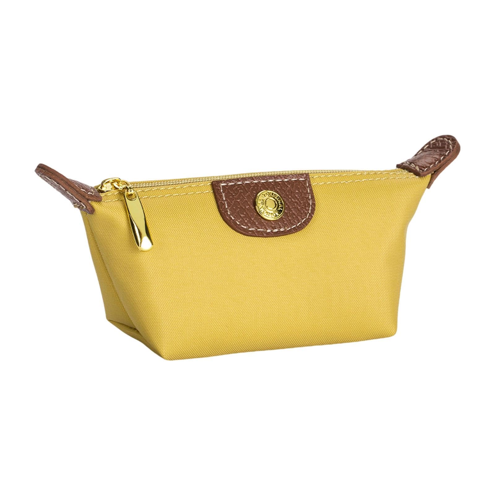 change pouch fashion lightweight headphone bag for shopping dating commuting yellow