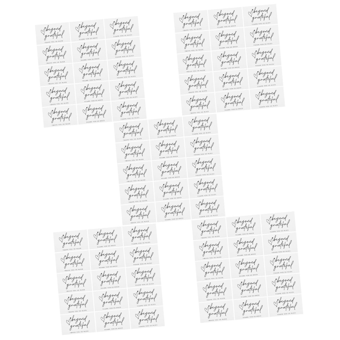 Angoily 5 Series Tarjetas De Agradecimiento Con Sobres Tarjetas De Agradecimiento Negocios Pedidos Eventos Y Celebraciones 150 Piezas X 5