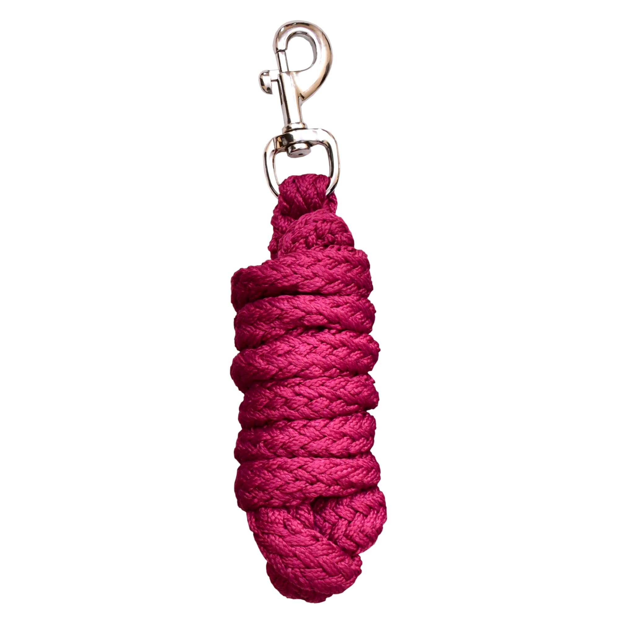 THKtack Horse Lead Rope 2Mtr | Heavy Duty Iron Snap Hook | Double Braided PP Rope | Soft Grip, Strong & Durable | Head Collar Rope for Leading, Training, Stable & travel | Multiple Colour (Pink)