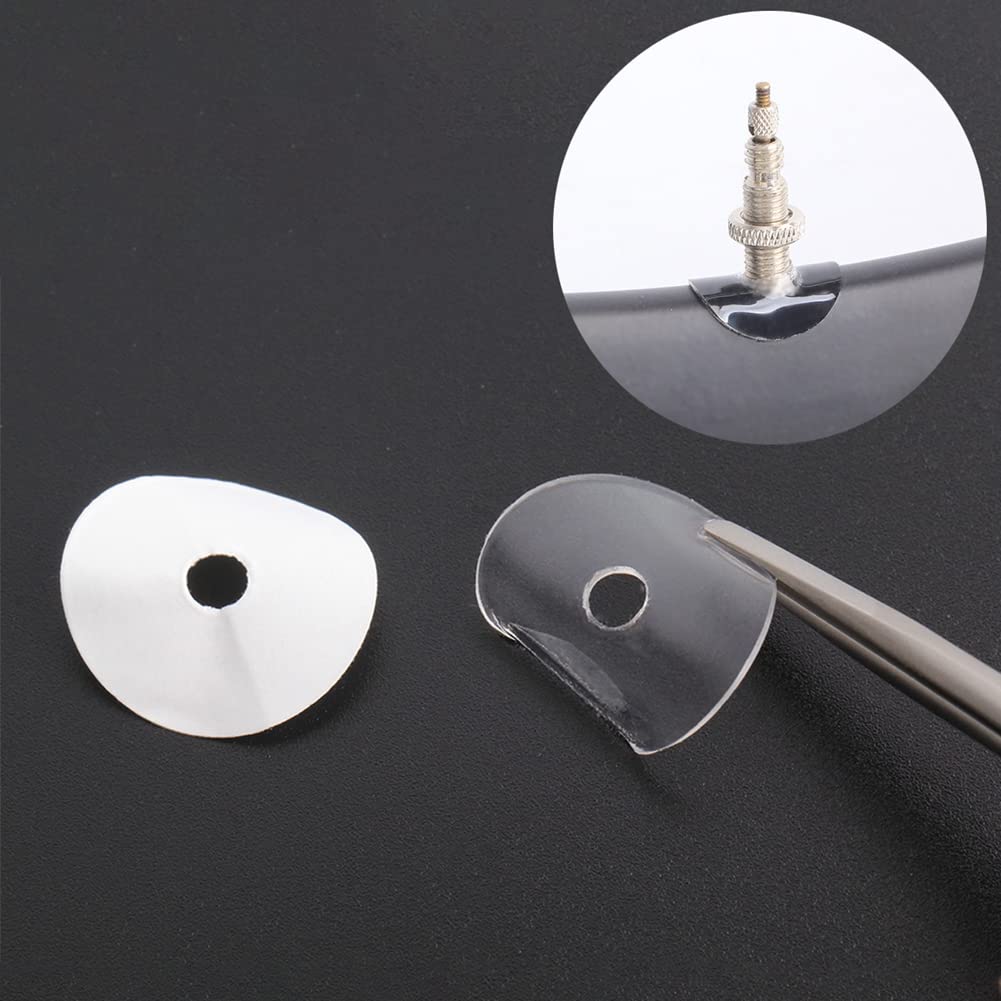 Lot De 4 Autocollants De Valve Pour Pneus De Vélo - Protection Anti-fuite, Anti-saleté, Pour VTT Et Route