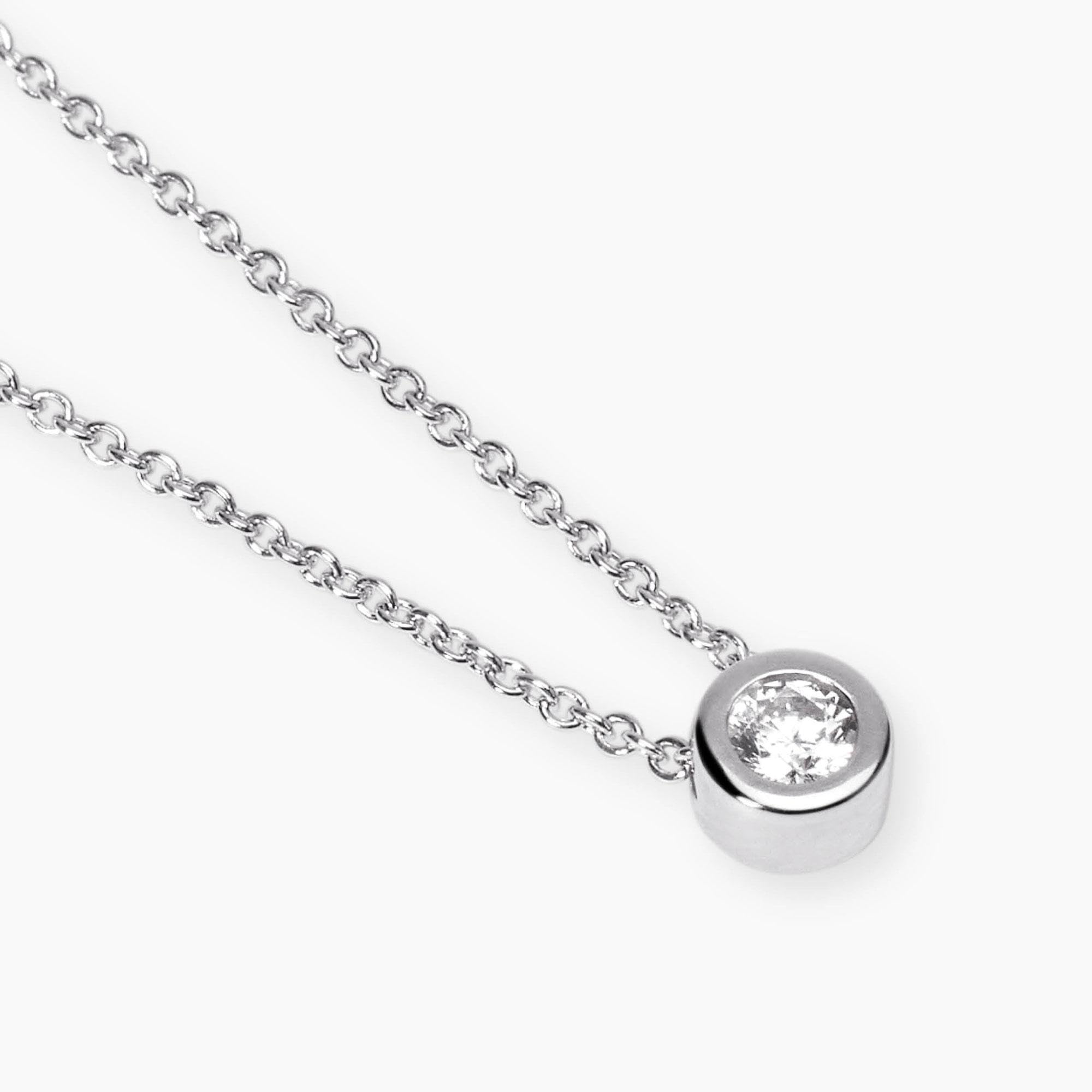 Mabina Gioielli - Girocollo con punto luce in diamante lab-grown - 553806