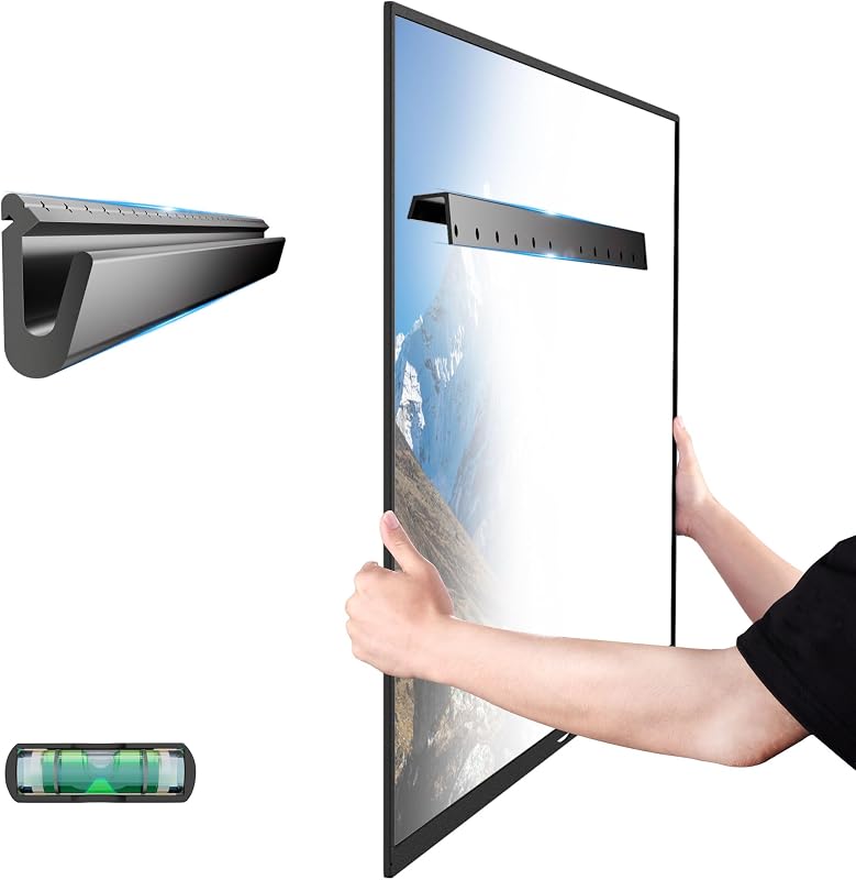 HYPIGO No-Stud TV Wall Mount for 26–55 Inch TVs, Holds up to 100 lbs | Studless TV Wall Mount Max VESA 400x400, Drywall Tv Hanger Bracket, No Drill, Renter Friendly, All Hardware Included