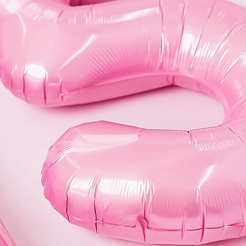 Miniatura 2 de Globos de helio con número de 25 globos de 32 pulgadas, globos rosas de feliz cumpleaños para mujeres, fiesta de cumpleaños de 25 años, decoración