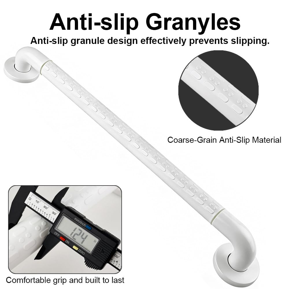 Maniglione Doccia Anziani 60cm,Maniglia per Doccia,Maniglione Bagno Disabili,Maniglie Doccia in Acciaio Inossidabile Nylon,Maniglia Doccia,per Doccia,Bambini,Disabiliti,Gravida
