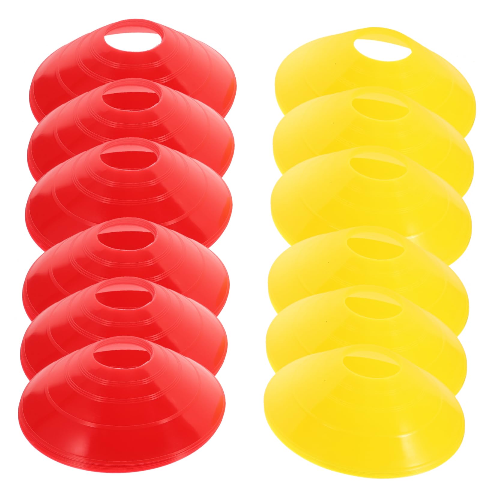 balacoo 2sets Football Training Sign Discs Soccer Training Markers Pe Material Daily Use Sports Tools 12pcs*2