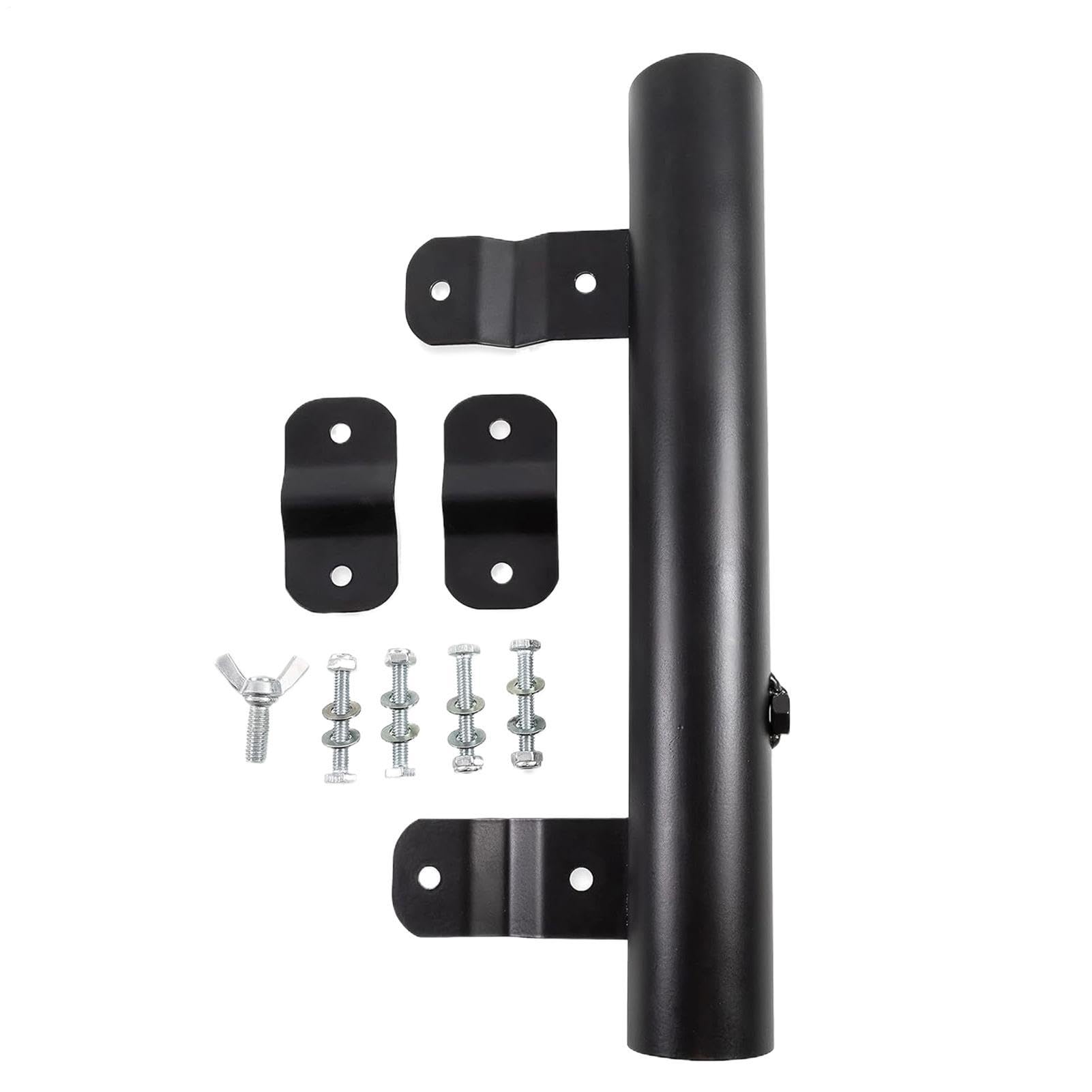 Fixation mât drapeau camping-car anti-vent étrier pour balcon