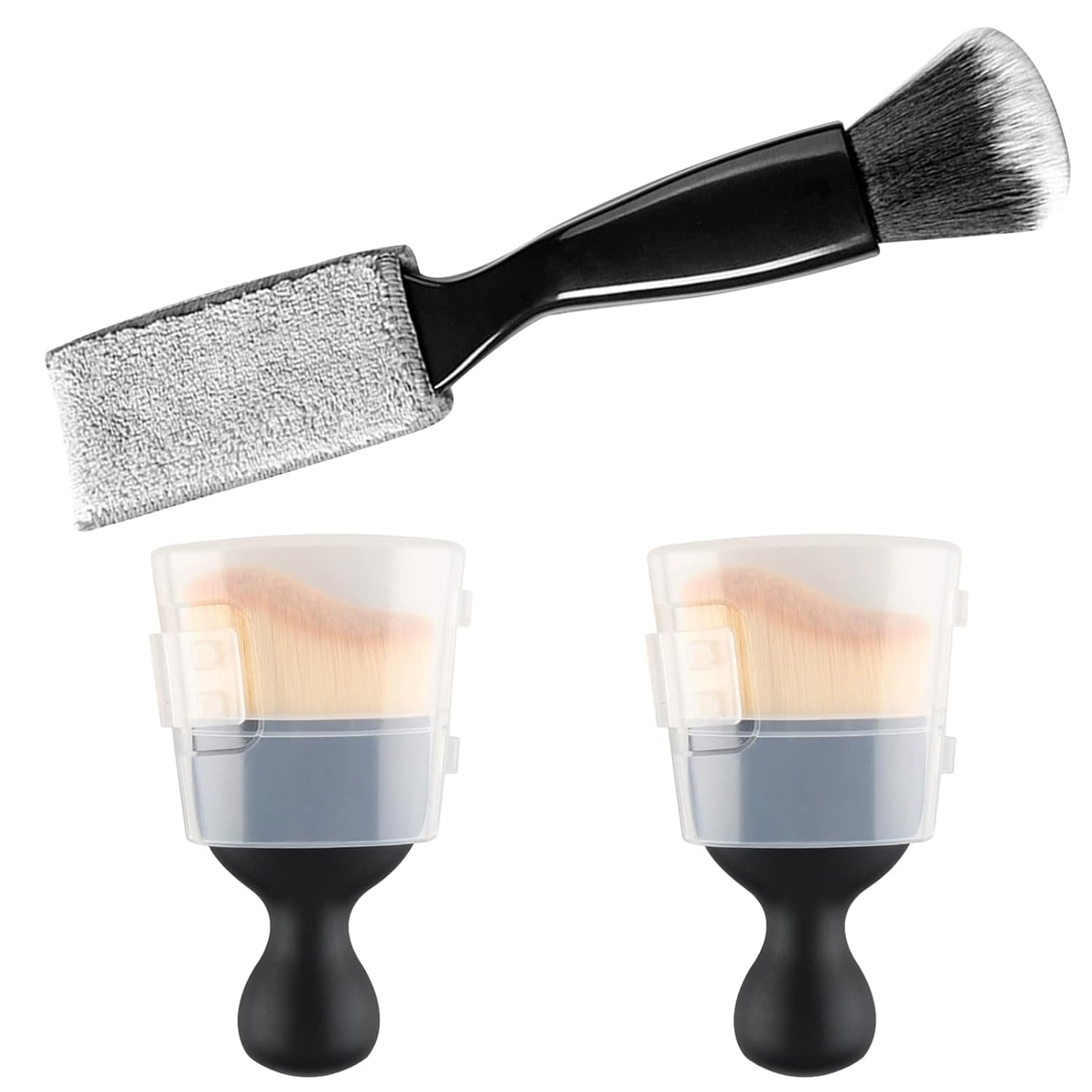 Car Interior Detail Dust Brush, 3PCS car Cleaning Brush, Soft Car Interior Detailing Kit Tools - Professional Auto Detailing Brushes for Car Interior, Air Vents, Computer, Keyboard-image-36