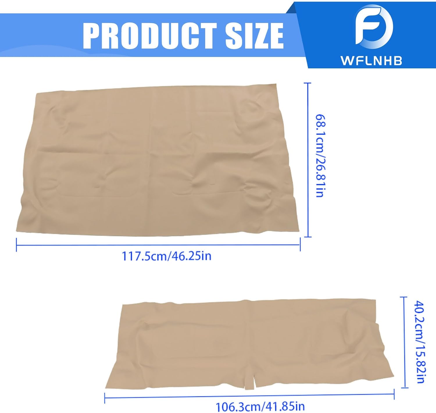 WFLNHB Golf Cart Front Seat Cover Set Replacement for EZGO TXT 1995-2013 Golf Carts