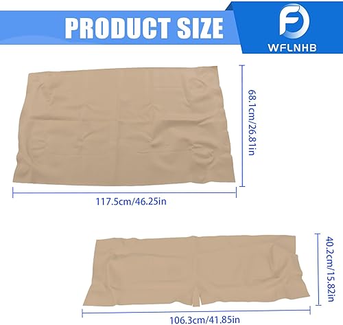 Miniatura 2 de WFLNHB Juego de fundas de asiento delantero para carrito de golf EZGO TXT 1995-2013