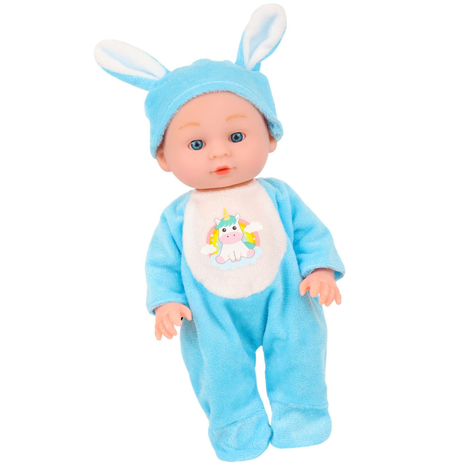 Kalttoy 9.4inch Caucasian Reborns Doll Life Like Baby Dolls Children Parenting Game Doll Kids Pretend Play Educational Toy Interactive Family Entertainment Toy