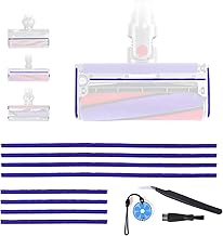 Pack of 8 Soft Plush Strips for Dyson V6 V7 V8 V10 V11 V12 V15 DC58 DC59 DC62 DC72 DC74 Vacuum Cleaner Accessories, Soft Replacement Parts, 4 Long (23 cm), 4 Short (11.5 cm)