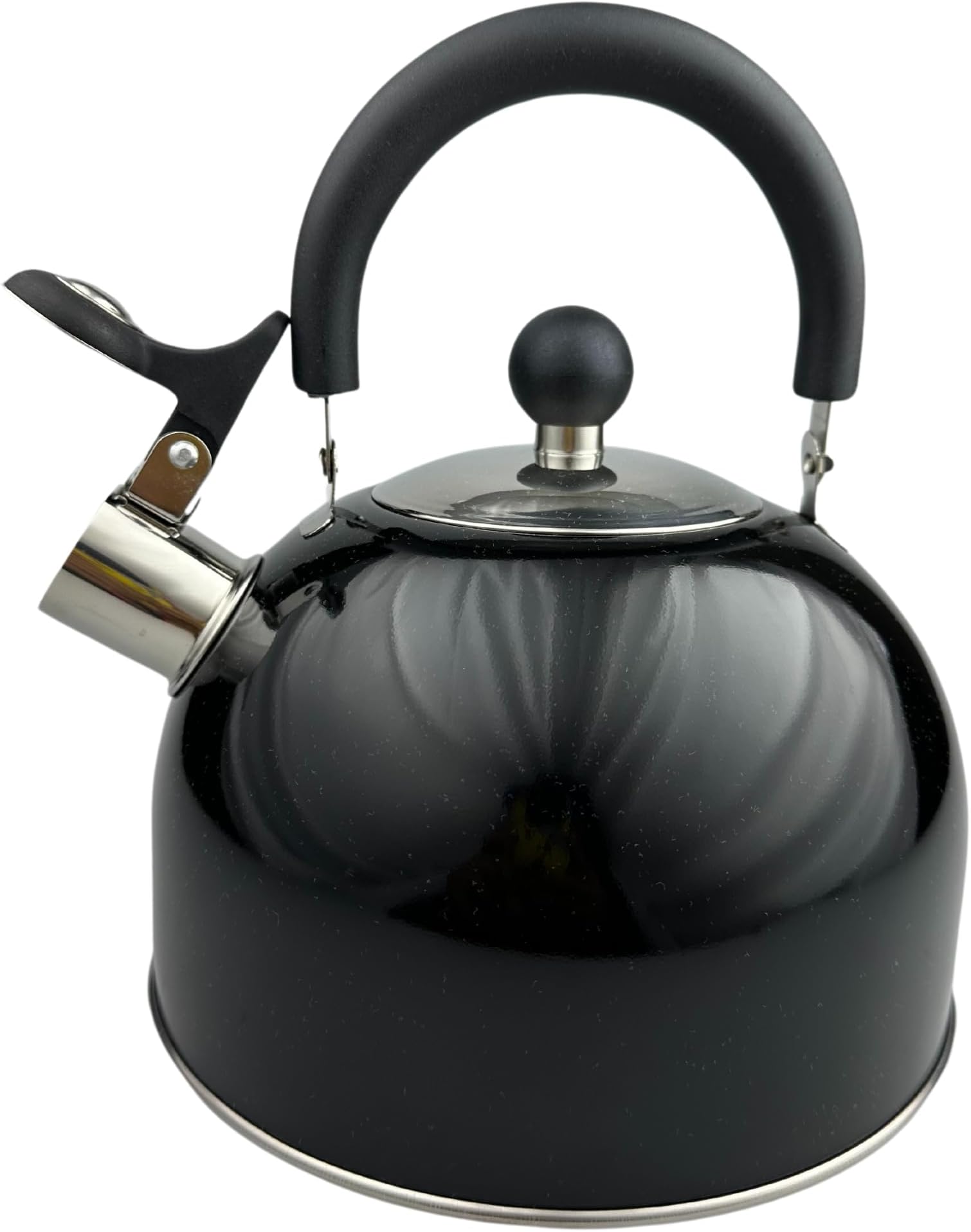 Whistle Tea Kettle, Stainless Steel, 2.5 qt, Black