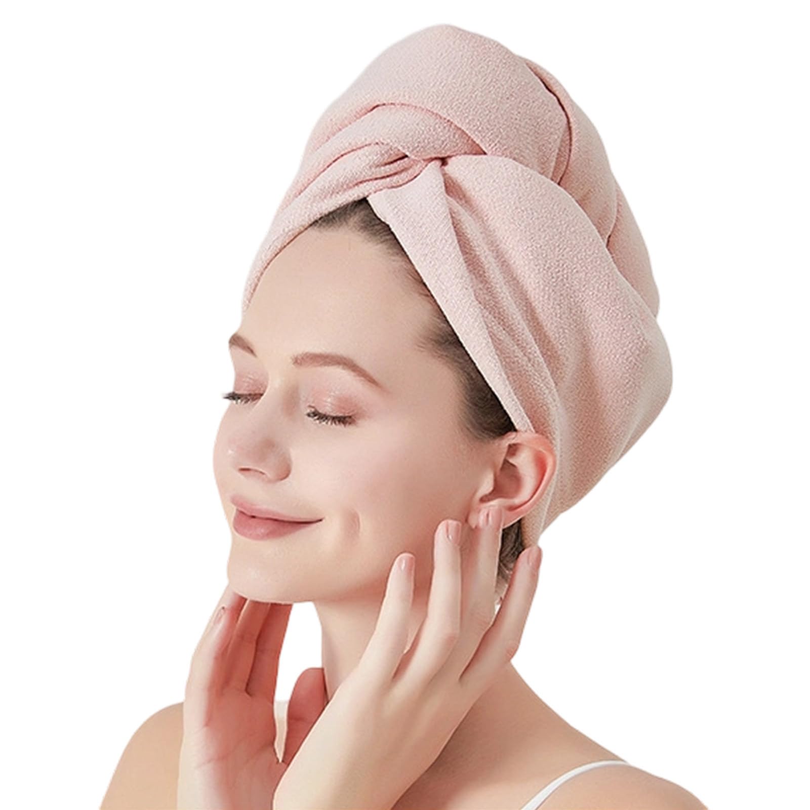 Snorvixre Absorbent Microfiber Hair Towel Wrap for Fast Drying Gentle Care Soft Hair Drying Towel