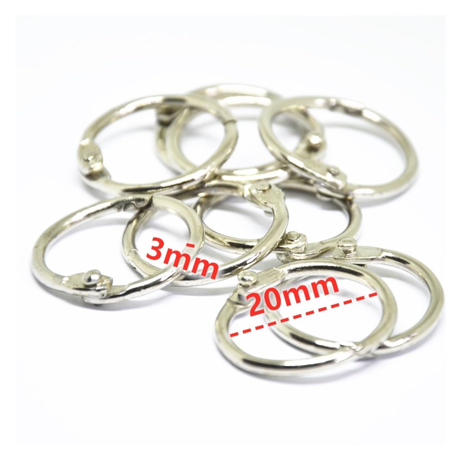30 szt. Breloczki metalowe luźne liście oprawa książek zablokuj klip Album księga gości rękodzieło narzędzie fotograficzne (Size : 25mm gold)