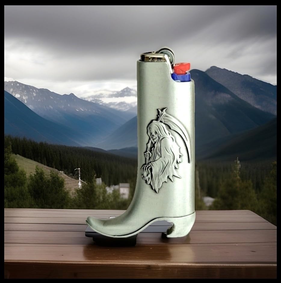 Amazon.com: Retro Cowboy Boot Metal Lighter Case & Bottle Opener