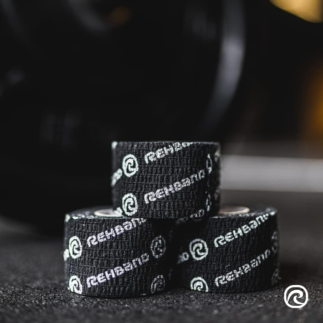 Rehband Non-Slip Athletic Hook Grip Tape, Thumb Tape Crossfit, Powerlifting & Weightlifting Tape - Hookgrip Tape Protects Fingers Against Blisters