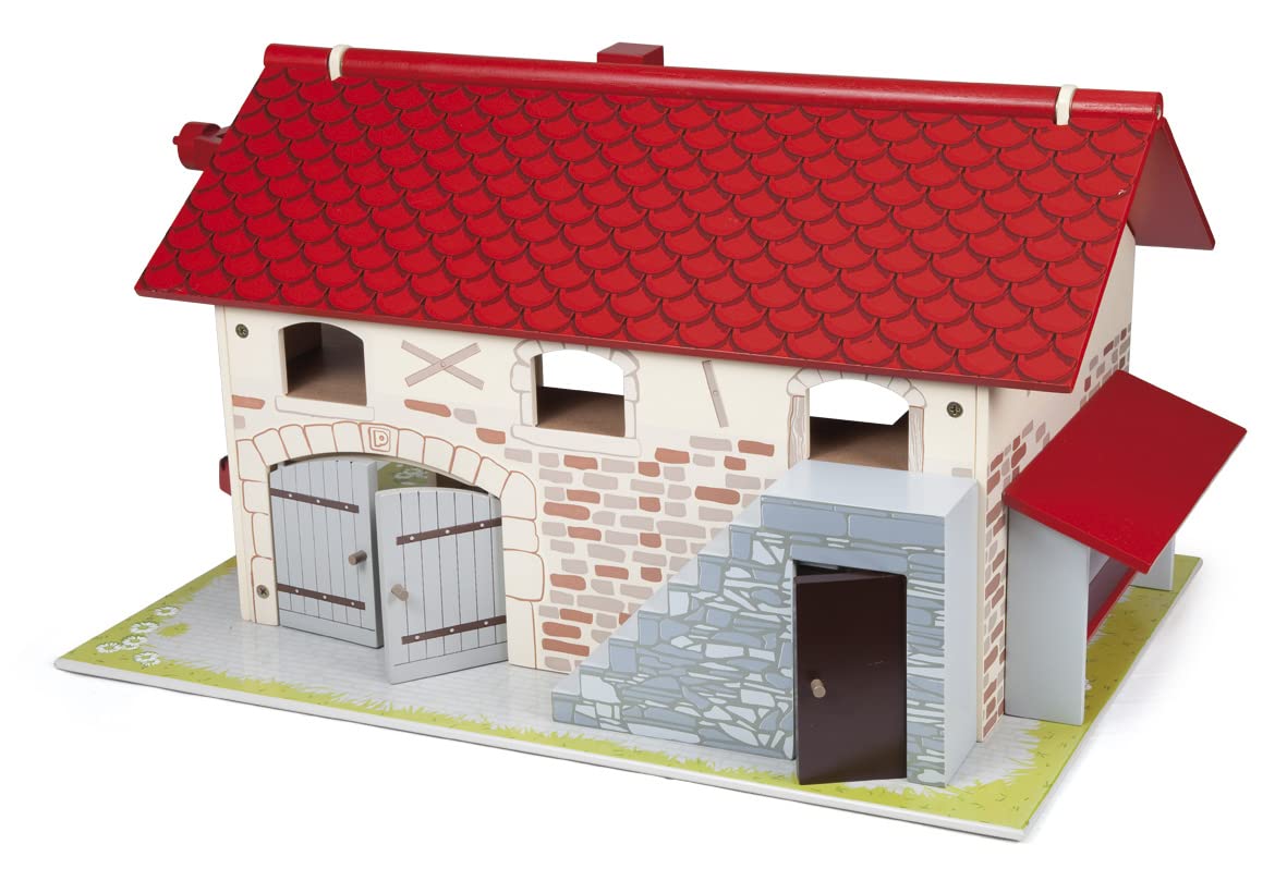 Papo - Granja Grande de Madera Juguete para Niños - 3 Años + - Colección Vida en la Granja - Juego Creativo Universo Agrícola - Idea de Regalo Juguete para Niña y Niño - 55 Cm X 38 Cm X 31.5 Cm