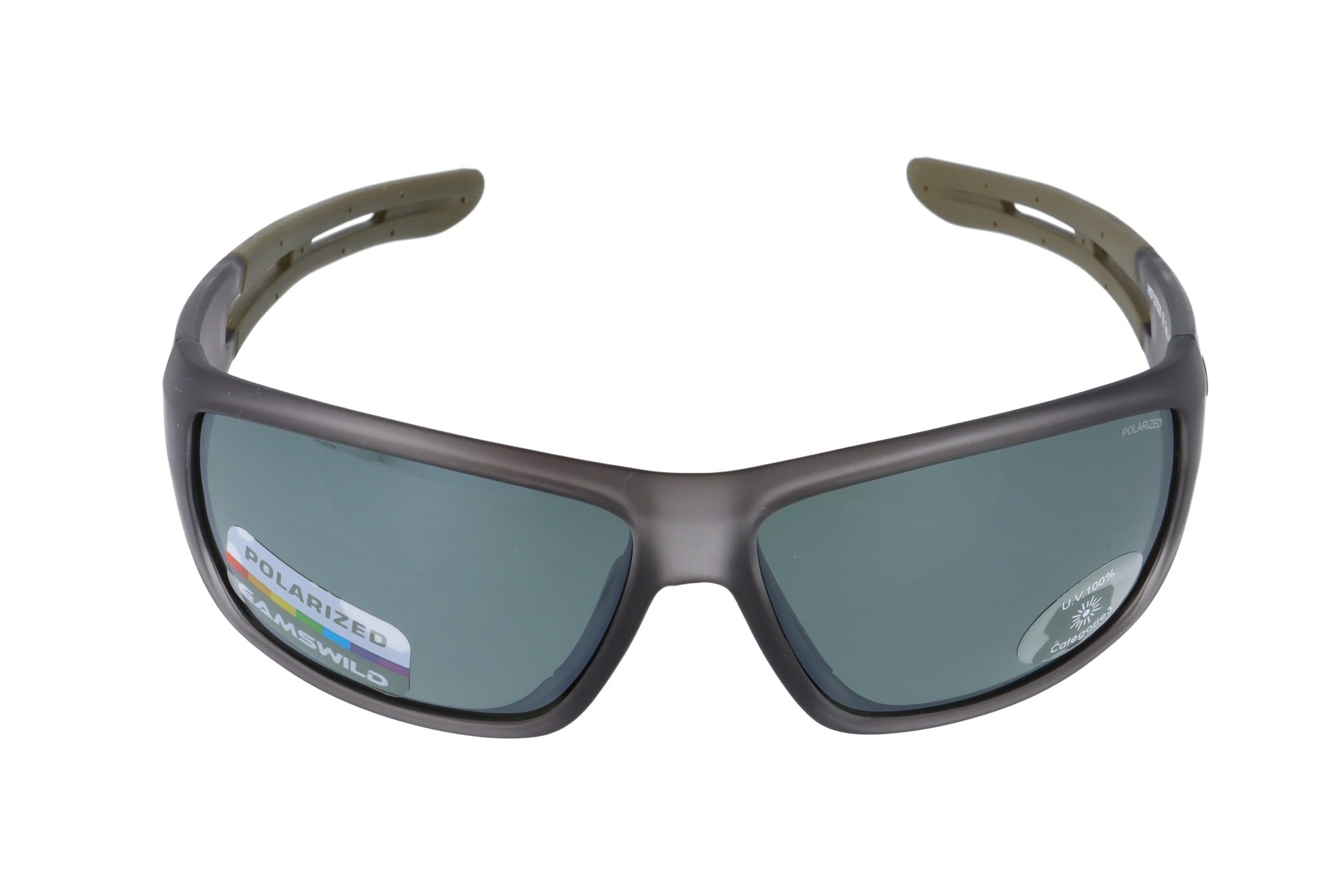 Gamswild WS7127 okulary przeciwsłoneczne polaryzacyjne GAMSSTYLE okulary rowerowe okulary narciarskie modne okulary damskie męskie unisex | szare | czarne | niebieskie |, kolor: szary