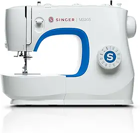 Máquina de Costura SINGER M3205 127V | 23 Pontos Básicos, Decorativos e Flexíveis | Passador de Linha, Braço Livre, Luz em LED | Ideal para Costura Criativa e Reparos Domésticos | Acessórios Inclusos