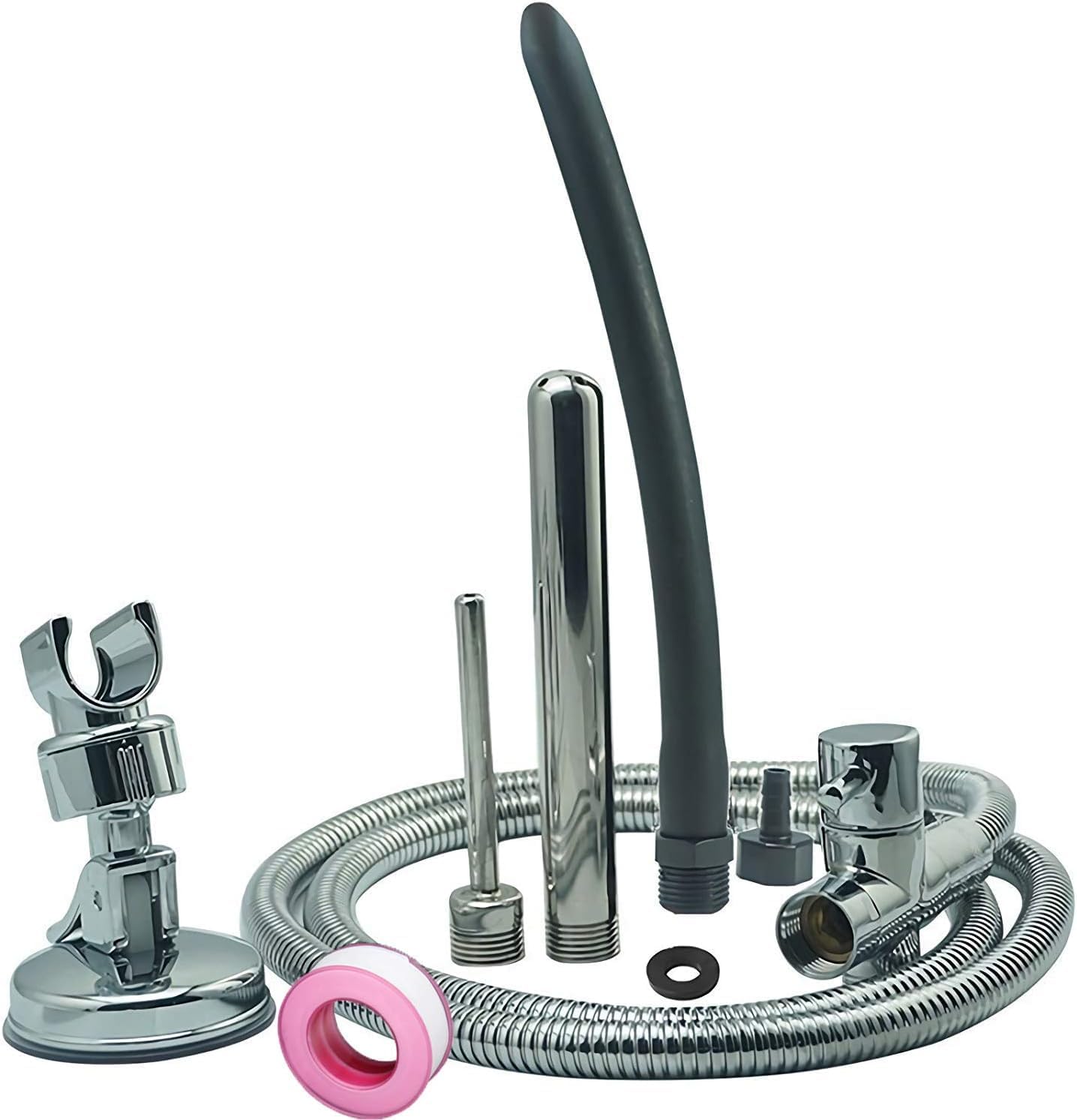 Shower enema system with 79in hose and diverter