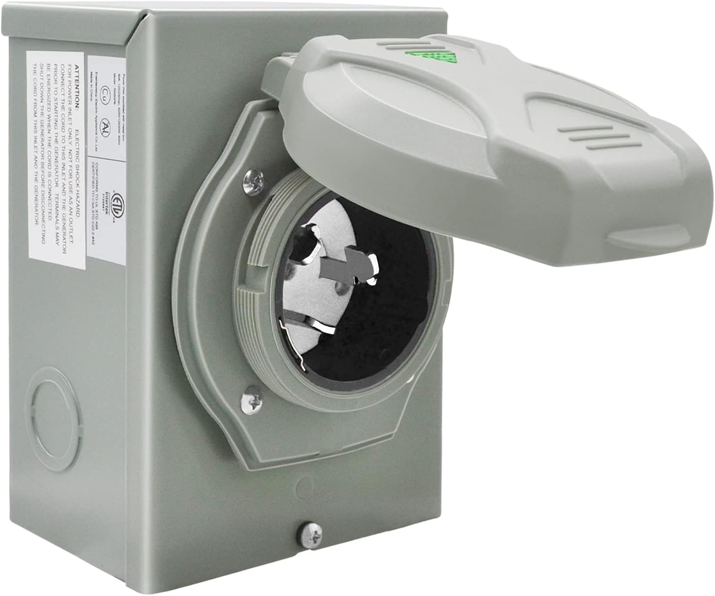 EAROND 50Amp Generator Power Inlet Box,3 Prong NEMA SS250P