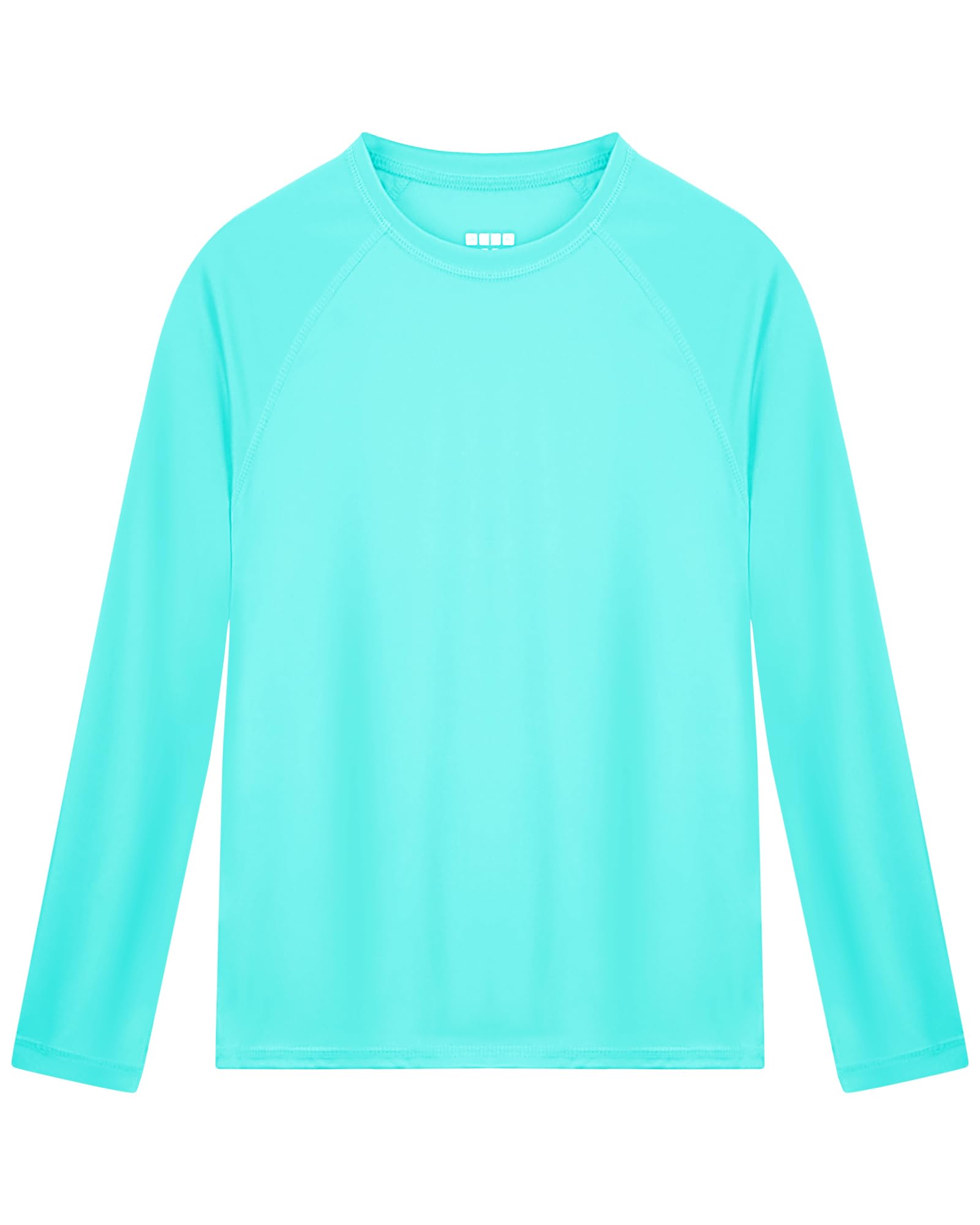 Poekuao Boys Rash Guard Long Sleeve UPF 50+ Kids Swim Shirts Youth Quick Dry Sun Water Shirt for Fishing