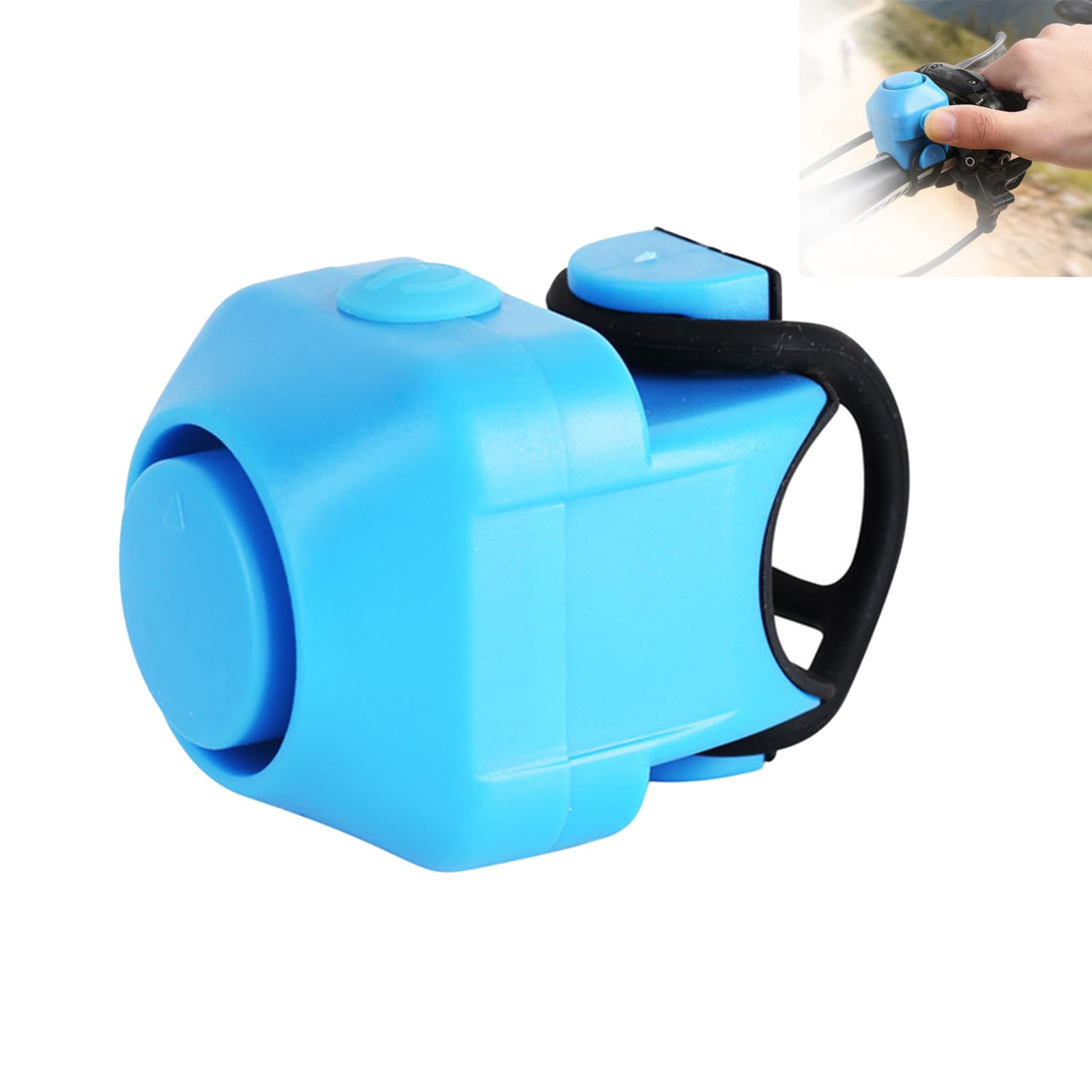 Electric Bike Bell, 120dB Loud Bicycle Horn with 5 Sound Modes | Waterproof Electronic Cycling Alarm for Road, MTB, E-Scooter & Kids' Bikes | Batteries Included (C)