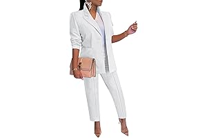 High-Style Plus Size White Suit: Elevate Your Wardrobe with Sophisticated Elegance