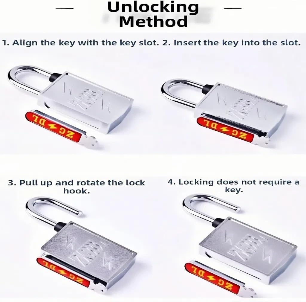 Keyless Hole Magnetic Padlock， 30mm Outdoor Weatherproof Lock， Waterproof Rust Proof Anti-Pry Combination Lock for Gates， Sheds， Toolbox， Fence， Cabinets & Storage