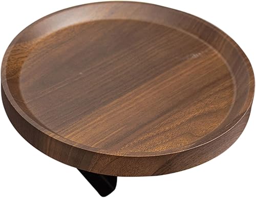 Bandeja de brazo para sofá, bandeja duradera para reposabrazos de sofá, mesa de bandeja para sillón con estabilidad mejorada, clip de mesa fácil de