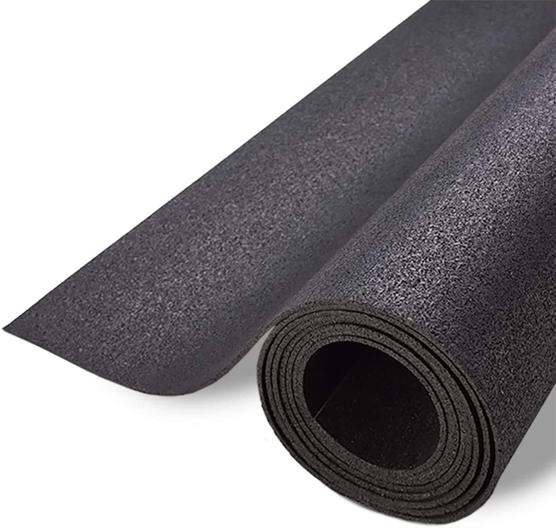 LifeSpan Fitness Exercise Large Black Equipment Mat for Under Treadmill, Rowing Machine, Elliptical, Fitness Equipment, Home Gym Floor Protection