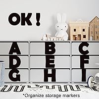 Vista 6 de Juego de 150 letras grandes de 6 pulgadas para tablón de anuncios, letras recortadas del alfabeto de aula negras para exhibición en tablón