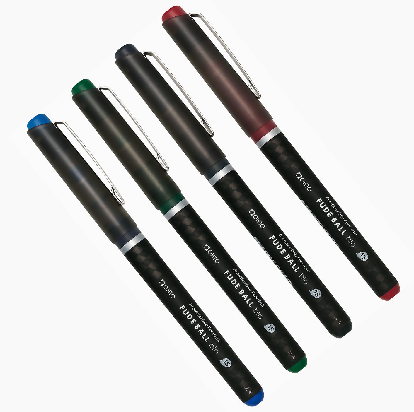 OHTO Fude Ball Pen 1.5mm Blue Pack of 2 – Premium Japanese