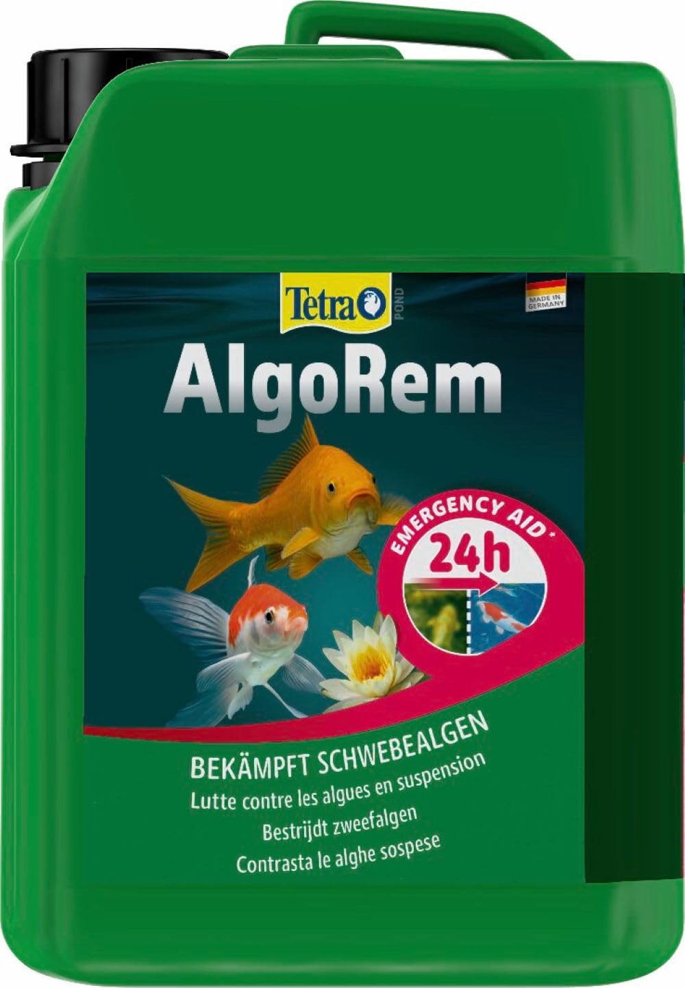 Tetra Pond AlgoRem 3 L, Agisce Rapidamente e in Modo Mirato Contro Il Fenomeno dell’Acqua Verde (Alghe Sospese)