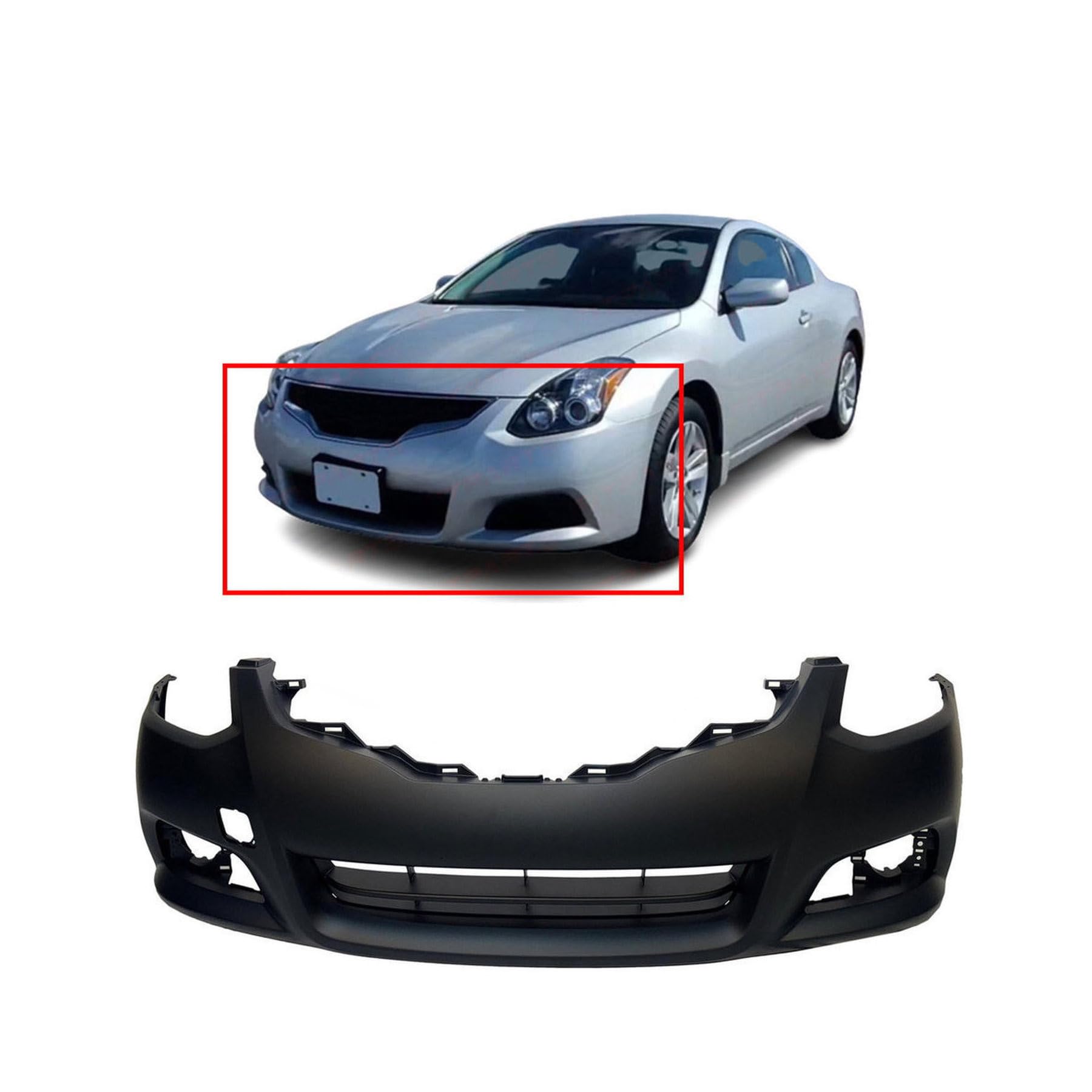 anonnmama♡ FitParts Compatible with Front Bumper Cover Fascia 2010-2013