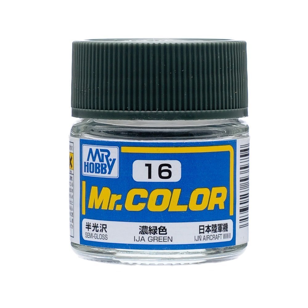 Amazon | 【溶剤系アクリル樹脂塗料】Mr.カラー C16 濃緑色 | カラー
