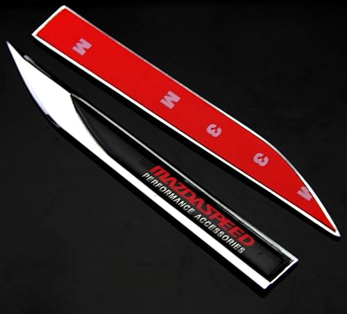 Miniatura 2 de 2 calcomanías de lujo MAZDASPEED para guardabarros laterales de coche, emblema metálico