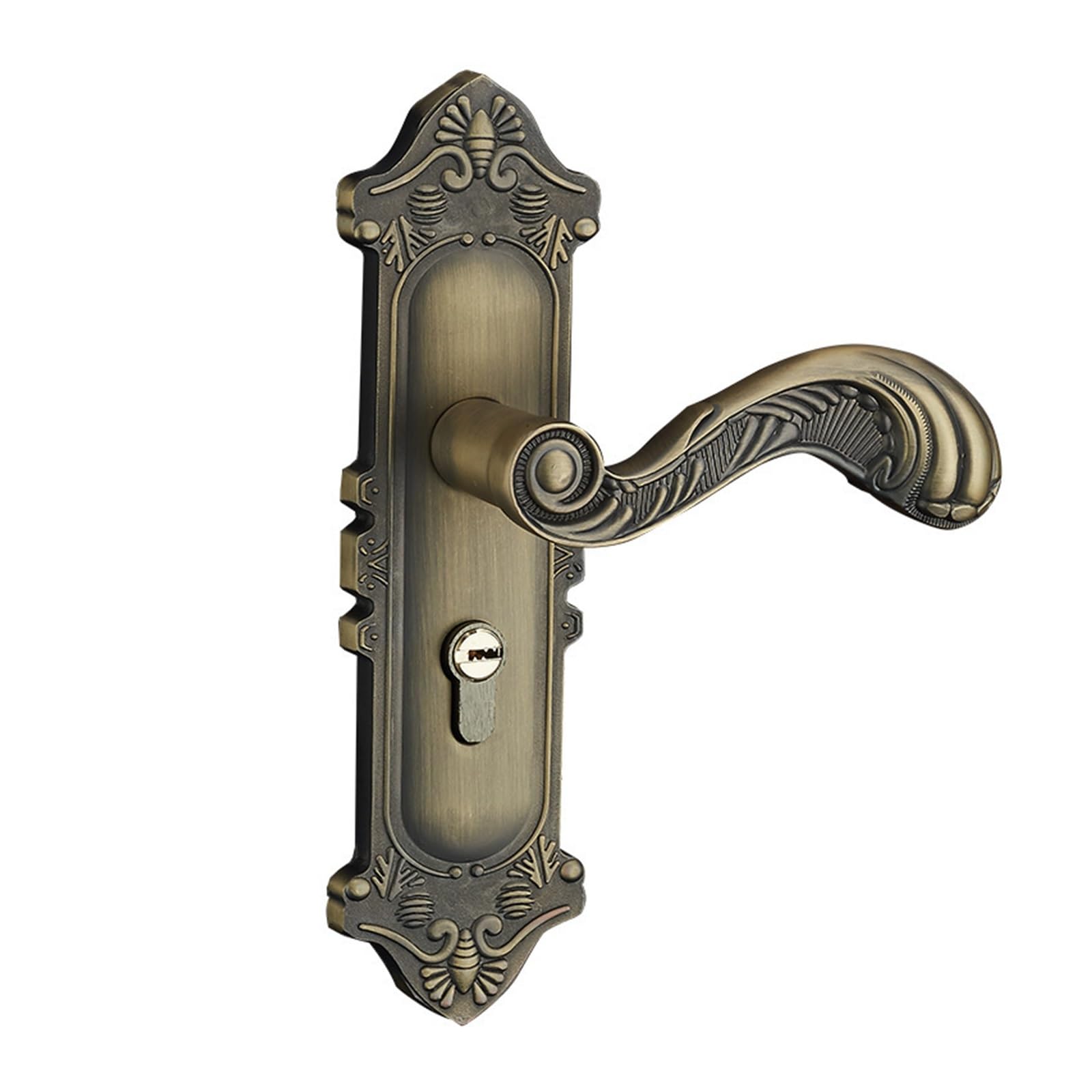 Poignée de porte en bois et serrure de chambre pour une ambiance intérieure chaleureuse