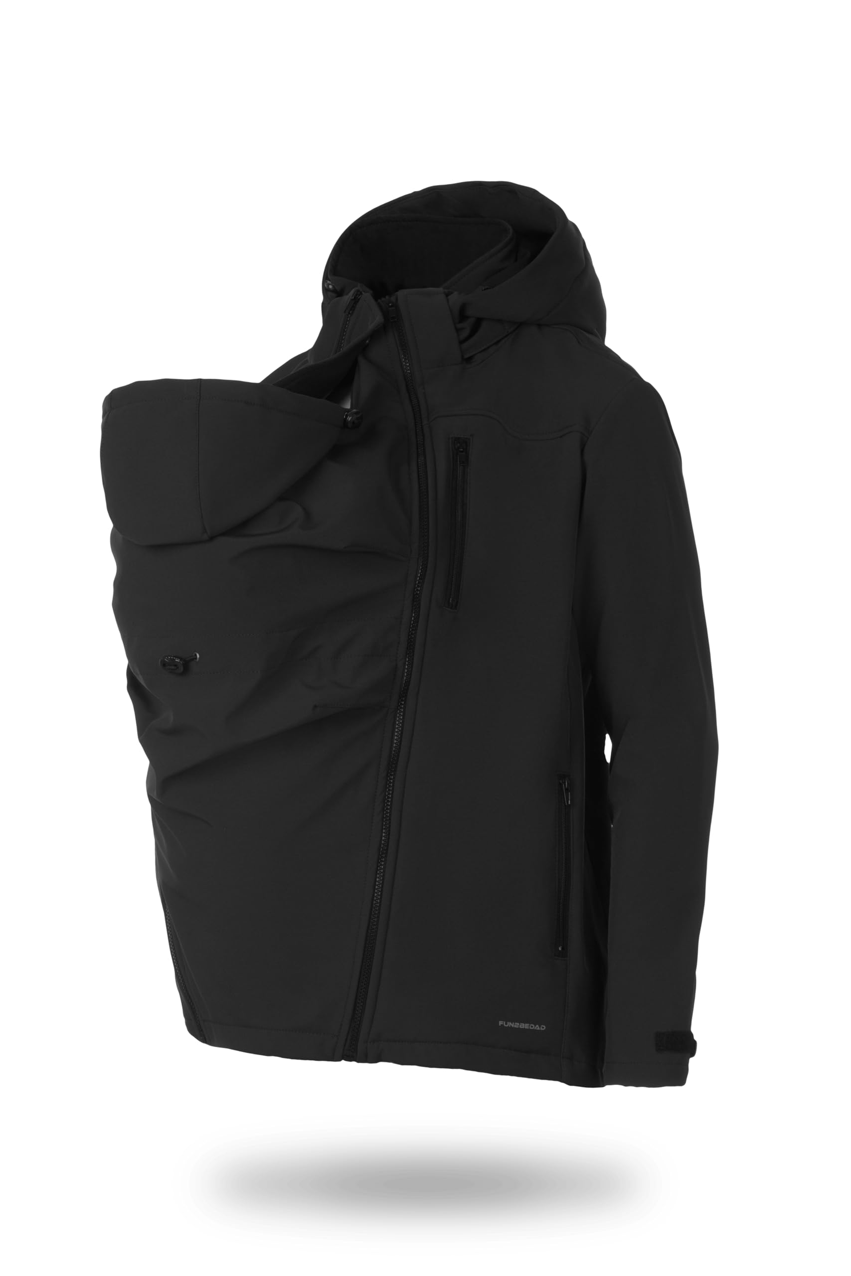 fun2bemum MEN 3 in 1 Papa Babytragejacke Tragejacke Vorne/Hinten Graphite