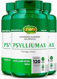 Psylliumax Unilife (Psyllium) 120 Cápsulas 3un