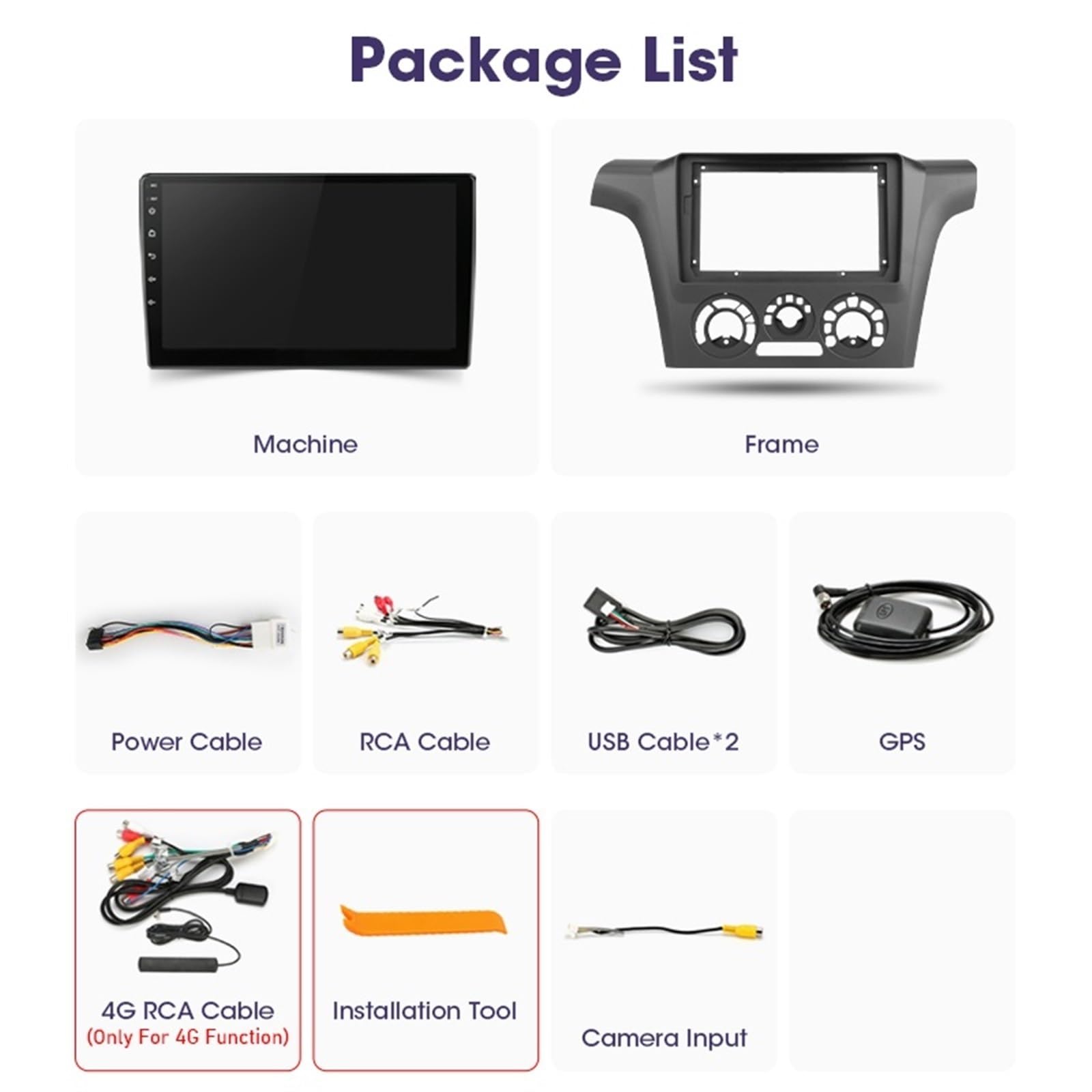 Radio Samochodowe Stereo Multimedialny Odtwarzacz Wideo Nawigacja GPS łAtwa Instalacja(T4Plus-ADAS DVR)