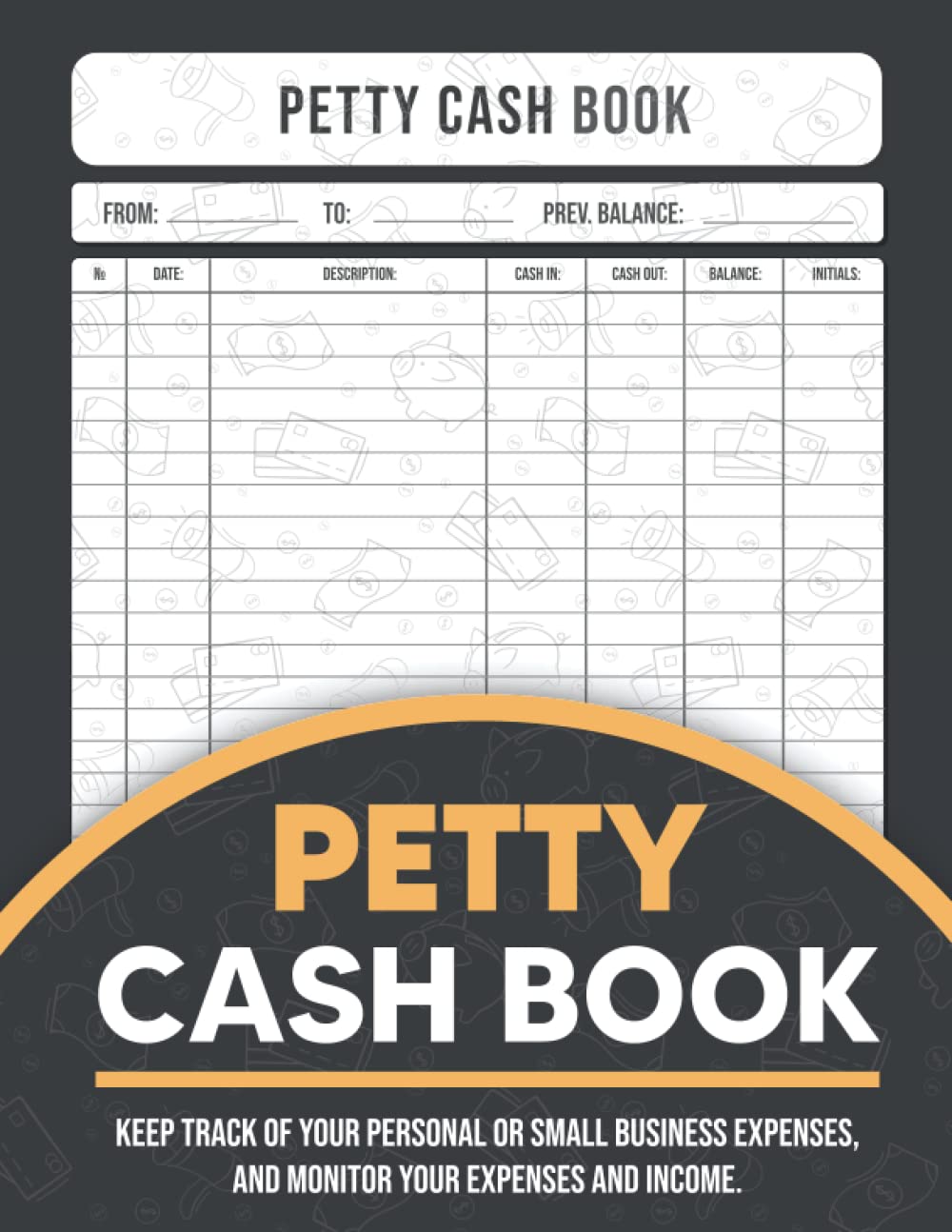 Buy Petty Cash Book Ledger Daily Cash Flow Log Book A Large Ledger