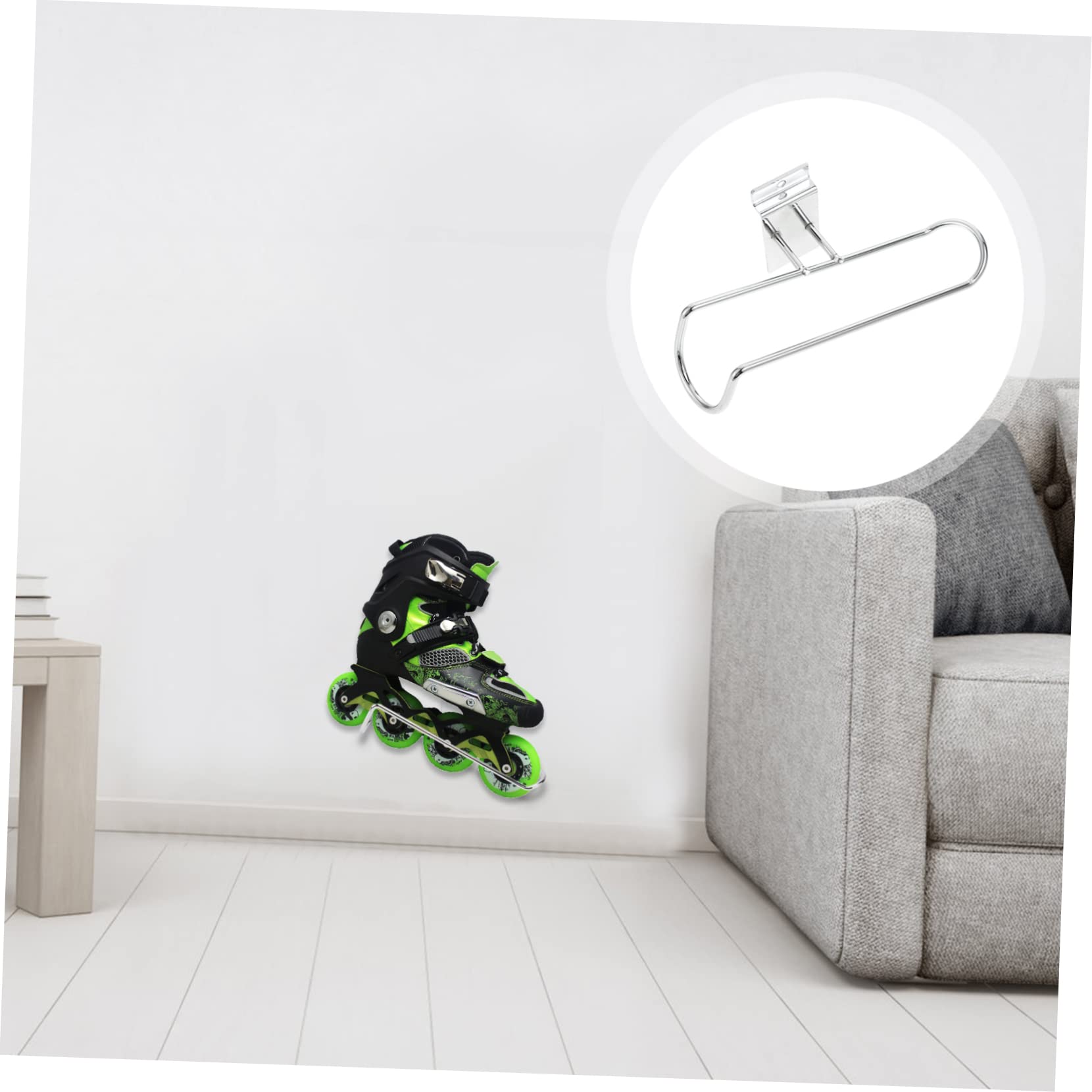 TOBBOMEY 1Pc Ice Skates Storage Holder Durable Roller Skates Display Bracket for Home Store Use for Organizing Hanging Ice Skates